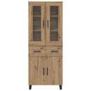vidaXL Magasfiú 2 pcs Artisan tölgy 69,5 x 34 x 180 cm Faanyag