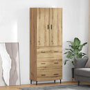 vidaXL Magasfiú 2 pcs Artisan tölgy 69,5 x 34 x 180 cm Faanyag