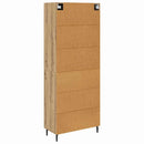 vidaXL Magasfiú 2 pcs Artisan tölgy 69,5 x 34 x 180 cm Faanyag