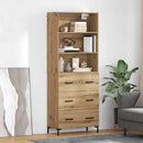 vidaXL Magasfiú fiókkal Artisan tölgy 69,5 x 34 x 180 cm Faanyag