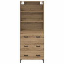vidaXL Magasfiú fiókkal Artisan tölgy 69,5 x 34 x 180 cm Faanyag