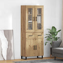 vidaXL Magasfiú 2 pcs Artisan tölgy 69,5 x 34 x 180 cm Faanyag