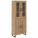 vidaXL Magasfiú 2 pcs Artisan tölgy 69,5 x 34 x 180 cm Faanyag
