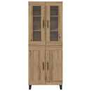 vidaXL Magasfiú 2 pcs Artisan tölgy 69,5 x 34 x 180 cm Faanyag