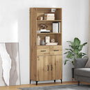 vidaXL Magasfiú fiókkal Artisan tölgy 69,5 x 34 x 180 cm Faanyag