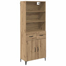 vidaXL Magasfiú fiókkal Artisan tölgy 69,5 x 34 x 180 cm Faanyag