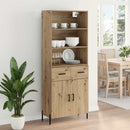 vidaXL Magasfiú fiókkal Artisan tölgy 69,5 x 32,5 x 180 cm Faanyag