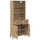 vidaXL Magasfiú fiókkal Artisan tölgy 69,5 x 32,5 x 180 cm Faanyag