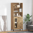 vidaXL Magasfiú fiókkal Artisan tölgy 69,5 x 34 x 180 cm Faanyag