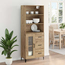 vidaXL Magasfiú fiókkal Artisan tölgy 69,5 x 34 x 180 cm Faanyag