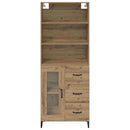 vidaXL Magasfiú fiókkal Artisan tölgy 69,5 x 34 x 180 cm Faanyag
