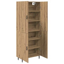 vidaXL Magasfiú 2 pcs Artisan tölgy 69,5 x 34 x 180 cm Faanyag