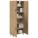 vidaXL Magasfiú 2 pcs Artisan tölgy 69,5 x 34 x 180 cm Faanyag