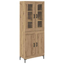vidaXL Magasfiú 2 pcs Artisan tölgy 69,5 x 34 x 180 cm Faanyag