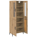 vidaXL Magasfiú 2 pcs Artisan tölgy 69,5 x 34 x 180 cm Faanyag