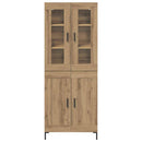 vidaXL Magasfiú 2 pcs Artisan tölgy 69,5 x 34 x 180 cm Faanyag