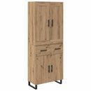 vidaXL Magasfiú 2 pcs Artisan tölgy 69,5 x 34 x 180 cm Faanyag