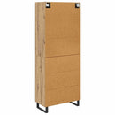 vidaXL Magasfiú 2 pcs Artisan tölgy 69,5 x 34 x 180 cm Faanyag