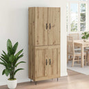 vidaXL Magasfiú 2 pcs Artisan tölgy 69,5 x 34 x 180 cm Faanyag