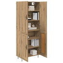 vidaXL Magasfiú 2 pcs Artisan tölgy 69,5 x 34 x 180 cm Faanyag