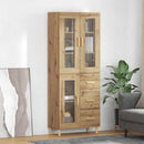 vidaXL Magasfiú fiókkal Artisan tölgy 69,5 x 34 x 180 cm Faanyag