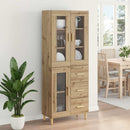 vidaXL Magasfiú fiókkal Artisan tölgy 69,5 x 34 x 180 cm Faanyag