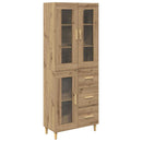 vidaXL Magasfiú fiókkal Artisan tölgy 69,5 x 34 x 180 cm Faanyag