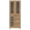 vidaXL Magasfiú fiókkal Artisan tölgy 69,5 x 34 x 180 cm Faanyag