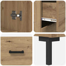 vidaXL Magasfiú fiókkal 2 pcs Artisan tölgy Faanyag