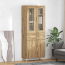 vidaXL Magasfiú fiókkal Artisan tölgy 69,5 x 34 x 180 cm Faanyag