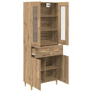 vidaXL Magasfiú fiókkal Artisan tölgy 69,5 x 34 x 180 cm Faanyag