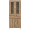 vidaXL Magasfiú fiókkal Artisan tölgy 69,5 x 34 x 180 cm Faanyag