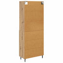 vidaXL Magasfiú 2 pcs Artisan tölgy 69,5 x 32,5 x 180 cm Faanyag