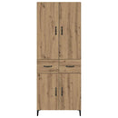 vidaXL Magasfiú fiókkal Artisan tölgy 69,5 x 34 x 180 cm Faanyag