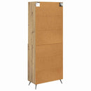 vidaXL Magasfiú fiókkal Artisan tölgy 69,5 x 34 x 180 cm Faanyag