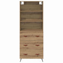 vidaXL Magasfiú fiókkal Artisan tölgy 69,5 x 34 x 180 cm Faanyag