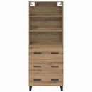 vidaXL Magasfiú 2 pcs Artisan tölgy 69,5 x 34 x 180 cm Faanyag