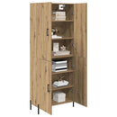 vidaXL Magasfiú Artisan tölgy 69,5 x 34 x 180 cm Faanyag