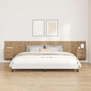 vidaXL Fejtámla Szekrénnyel fiókkal 3 pcs Artisan tölgy Faanyag