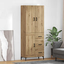 vidaXL Magasfiú fiókkal Artisan tölgy 69,5 x 34 x 180 cm Faanyag