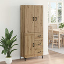 vidaXL Magasfiú fiókkal Artisan tölgy 69,5 x 34 x 180 cm Faanyag