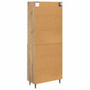 vidaXL Magasfiú 2 pcs Artisan tölgy 69,5 x 32,5 x 180 cm Faanyag