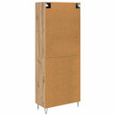 vidaXL Magasfiú Artisan tölgy 69,5 x 34 x 180 cm Faanyag