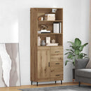 vidaXL Magasfiú 2 pcs Artisan tölgy 69,5 x 32,5 x 180 cm Faanyag