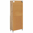 vidaXL Magasfiú 2 pcs Artisan tölgy 69,5 x 32,5 x 180 cm Faanyag
