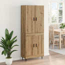 vidaXL Magasfiú 2 pcs Artisan tölgy 69,5 x 34 x 180 cm Faanyag