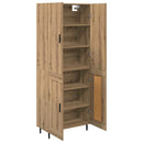 vidaXL Magasfiú 2 pcs Artisan tölgy 69,5 x 34 x 180 cm Faanyag
