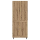 vidaXL Magasfiú 2 pcs Artisan tölgy 69,5 x 34 x 180 cm Faanyag