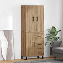 vidaXL Magasfiú fiókkal 2 pcs Artisan tölgy 69,5 x 34 x 180 cm