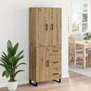 vidaXL Magasfiú fiókkal 2 pcs Artisan tölgy 69,5 x 34 x 180 cm